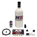 Nitrous Express Incognito dry nitrous kit with 1.4lb bottle for performance enhancement, showing hoses and control components.