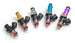 Injector Dynamics 1340cc fuel injector set for 8-cylinder engines, 34mm length with 14mm and 15mm O-rings included