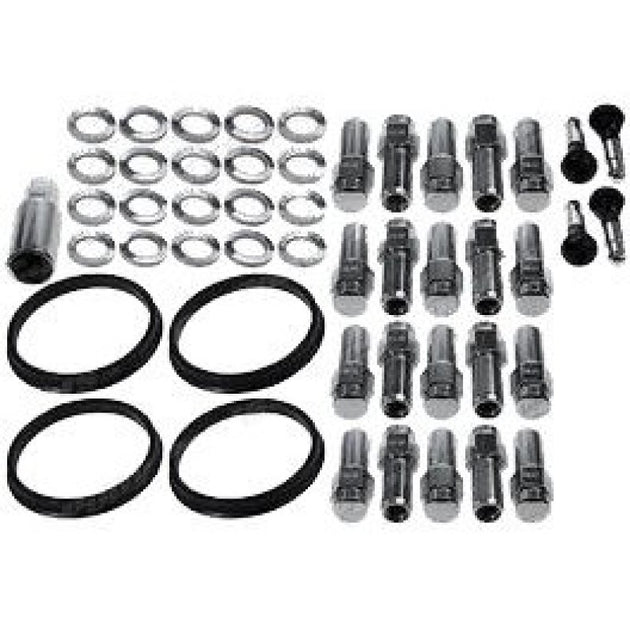 Race Star Dodge Charger lug nuts with 14mm x 1.50 open end, 7/8 inch head, shown with a silver finish in a 20-pack kit.
