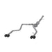 MBRP catback exhaust system for 2019-2021 Chevy Silverado 1500 6.2L with dual split rear and quad carbon fiber tips, T304 stainless steel