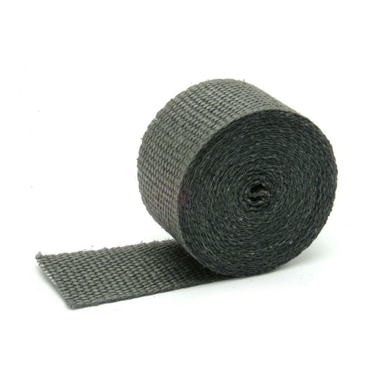 Black DEI Exhaust Wrap 2-inch by 15-foot roll, heat-resistant exhaust insulation for automotive performance and protection.