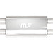 MagnaFlow Mag SS muffler with 22x5x11 inch D/D design, showcasing its polished metal body and inlet/outlet pipes.