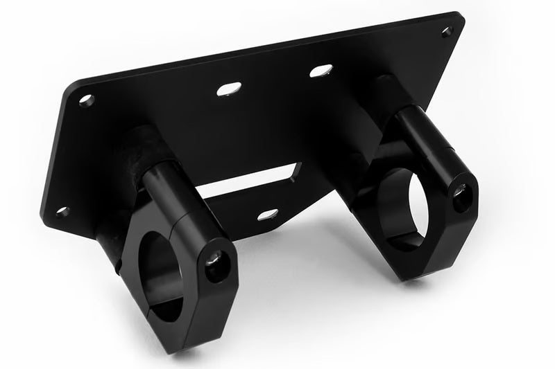 Haltech NEXUS R3 1.625-inch tube mount kit for gauge components, shown with mounting hardware and brackets for vehicle installation.