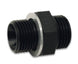 Vibrant Male -6 ORB to Male M12 x 1.5 adapter fitting showing metal fittings and threading for hydraulic or pneumatic connections.