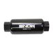 Snow Performance Snow 30 Micron Post Fuel Filter with 10 ORB inlet and outlet for automotive fuel filtration.