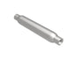 MagnaFlow muffler with 3.5-inch diameter and 18-inch length, featuring dual 2.25-inch inlet and outlet pipes, for vehicle exhaust.