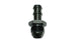 Vibrant aluminum -6 AN to 3/8 inch barb straight fitting for automotive or fluid transfer applications.