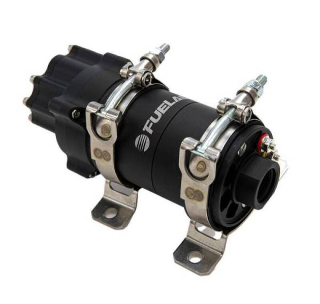 Fuelab PRO Series brushless fuel pump with variable speed, 6 GPM spur gear for automotive and racing fuel delivery systems.