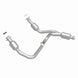 MagnaFlow catalytic converter direct fit for 2014-2016 GMC Sierra 1500 V6 4.3L engine, shown installed on vehicle.