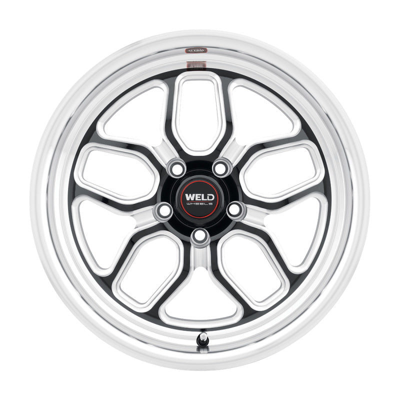 Weld S152 Laguna Drag cast wheel, 17x10 inches, gloss black finish, 5x115 bolt pattern, ET30 offset, BS6.70, 78.1mm bolt circle