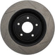 StopTech Power Slot front right slotted brake rotor for Chevrolet Corvette 2006-2010, showing the slotted surface and vented design.