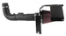 K&N 63 Series AirCharger cold air intake kit installed in a Chevy Silverado 4.3L V6 engine for improved performance and airflow.