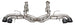 CORSA Performance Corsa 2020-25 Corvette C8 3in Xtreme Cat-Back Exhaust with black quad tips, showcasing the sleek exhaust system and tips.