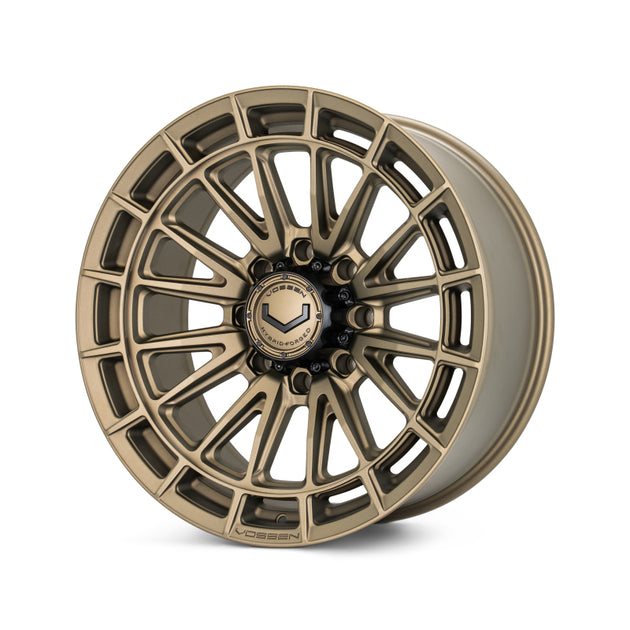 Vossen HFX-5 22-inch Terra Bronze forged wheel with super deep face, 8x165.1 bolt pattern, ET-18 offset, for vehicles