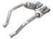 AWE Tuning Chevrolet Corvette C6 Z06/ZR1 touring edition axle-back exhaust with chrome silver tips, showcasing polished metal finish.