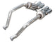 AWE Tuning Chevrolet Corvette C6 Z06/ZR1 touring edition axle-back exhaust with chrome silver tips, showcasing polished metal finish.