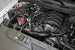 K&N 71 Series Performance Cold Air Intake Kit installed in Chevrolet Silverado, GMC Sierra 2014-2015, showing the intake tube and filter.
