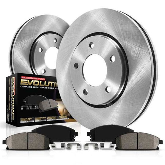 PowerStop OE brake kit for 2010-2015 Chevrolet Camaro front brakes, includes rotors and calipers for enhanced stopping power.