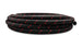 Vibrant -8 AN two-tone black and red nylon braided flex hose, 10-foot roll, durable automotive fluid transfer hose.