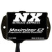 Nitrous Express Maximizer EZ Progressive Nitrous Controller mounted on a vehicle's dashboard, showing control knobs and display.