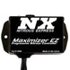 Nitrous Express Maximizer EZ Progressive Nitrous Controller mounted on a vehicle's dashboard, showing control knobs and display.