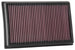 K&N Engineering drop-in air filter for 2017+ Audi A3 1.5L L4 engine, showing the clean, high-performance filter element.