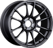 SSR GTX04 18x9.5 dark gunmetal cast wheel with 5x114.3 bolt pattern and 40mm offset, showcasing a sleek, modern design.