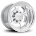 Mickey Thompson Canyon 17x12-inch cast wheel with 5x5 bolt pattern and 4.25-inch backspacing, polished finish.