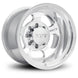 Mickey Thompson Canyon 17x12-inch cast wheel with 5x5 bolt pattern and 4.25-inch backspacing, polished finish.
