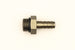 DeatschWerks 8AN ORB male to 3/8 inch male triple barb fitting with O-ring, used for high-performance fuel or fluid connections.