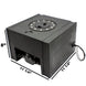 Snow Performance 2.0-gallon reservoir with built-in pump mount, showing the sleek plastic tank and mounting hardware.