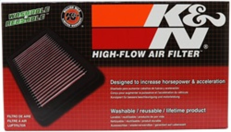 K&N Engineering drop-in air filter for 2017+ Audi A3 1.5L L4 engine, showing the reusable filter element with K&N branding