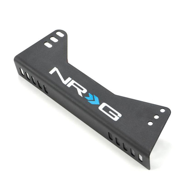 NRG race seat side bracket set with NRG logo, includes two durable brackets for secure bucket seat installation.