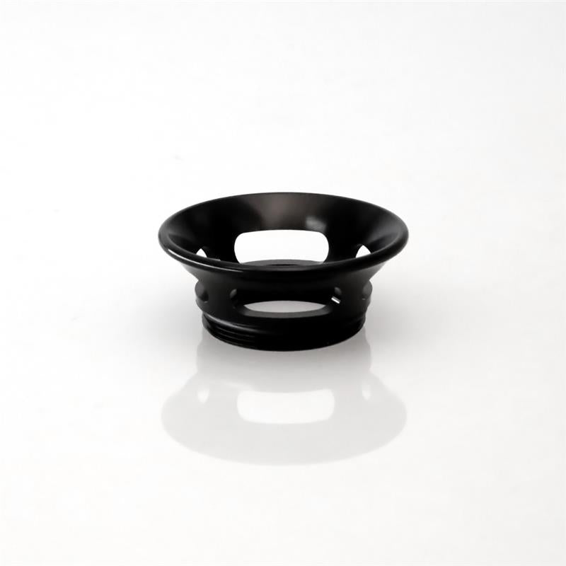 Turbosmart BOV Kompact trumpet replacement blow off valve accessory in black, featuring a sleek, compact design for automotive performance.