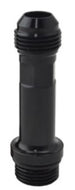 Turbosmart billet turbo drain extension with 70mm length, -10 male to -10 port fittings for turbo oil drainage.
