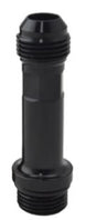 Turbosmart billet turbo drain extension with 70mm length, -10 male to -10 port fittings for turbo oil drainage.