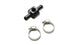 Vibrant inline barbed union fitting for 5/16 inch ID hose with 1/8 inch NPT port, used in hydraulic and fluid systems.