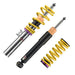 KW Coilover Kit V1 for 2010+ Chevrolet Camaro, adjustable coilovers with silver strut bodies and mounting hardware.