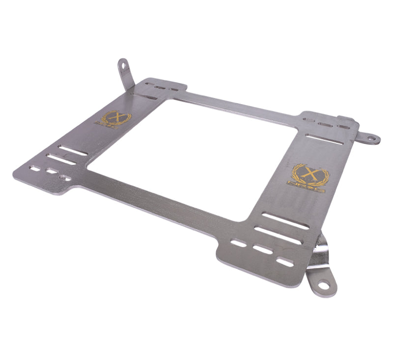 Pair of NRG seat brackets for BMW E36 coupe (92-99), durable metal seat frame mounts for secure installation.