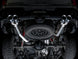 AWE Tuning 4th Gen GM 1500 6.2L catback exhaust with split rear exit and quad chrome tips, featuring bumper cutouts.