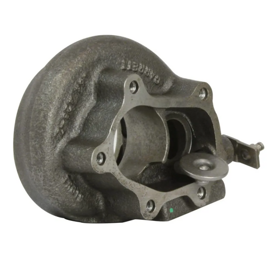 Garrett GT28R turbine housing kit with T25 flange, 0.64 A/R, Hi-Sil material, featuring turbine housing and components.
