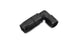 Vibrant 90-degree forged hose end fitting, -10AN size, for automotive or industrial hose connections, with metal construction and smooth finish.