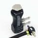 Turbosmart GBCV In-Cabin Black boost controller mounted in vehicle interior with control knob and display.