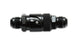 Vibrant -10AN quick release fitting with Viton seal, aluminum construction, shown with detailed close-up of fitting and sealing surfaces.