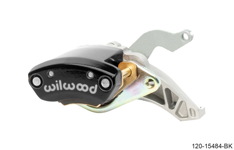Wilwood MC4 mechanical right-hand brake caliper in black with 1.19-inch piston for 1.10-inch rotor, performance automotive brake part
