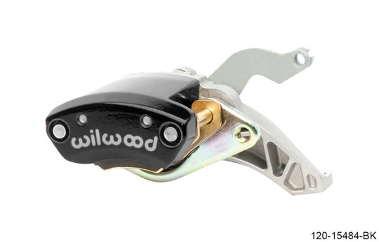 Wilwood MC4 mechanical right-hand brake caliper in black with 1.19-inch piston for 1.10-inch rotor, performance automotive brake part