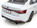 AWE Tuning 22-25 Volkswagen Jetta GLI Touring Edition catback exhaust with diamond black tips, showcasing sleek chrome finish and piping.