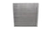 Vibrant universal oil cooler core, 12x12x2 inches, with metal fins and inlet/outlet fittings, designed for automotive oil cooling systems.