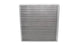 Vibrant universal oil cooler core, 12x12x2 inches, with metal fins and inlet/outlet fittings, designed for automotive oil cooling systems.