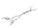 Borla catback exhaust system with single split rear exit and tips for 2016-2017 Chevy Camaro SS 6.2L engine.